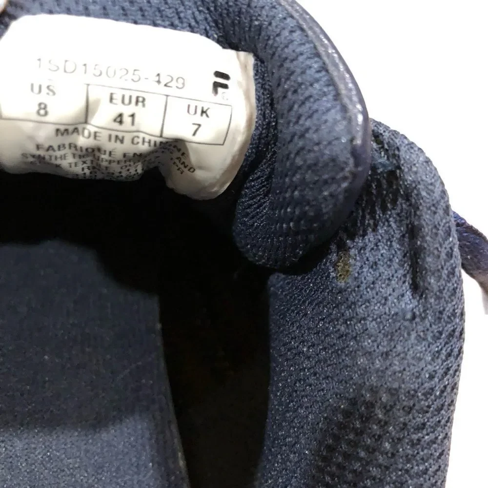 Blue Sneakers, FILA, Size 8
